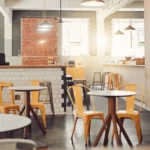 An empty cafe. Protect your business with Gregory pest control for your business